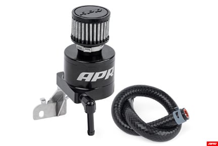 APR DQ500 Catch Can to prevent transmission fluid spraying in your engine bay